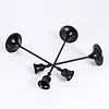 Minimal 3PCS Black Candle Holders Set Nordic Home Event Table Decor