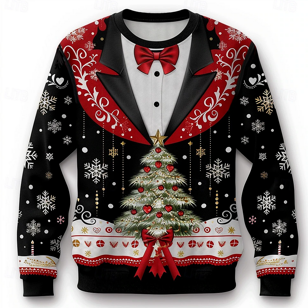 Men's Merry Christmas 3D Print Vacation Going Out Fall Winter Designer Sweatshirt