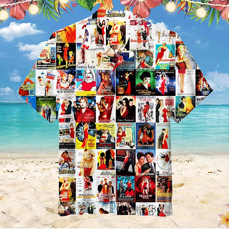 Hollywood Movie Posters |Unisex Hawaiian Shirt