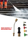 High-pressure Car Wash Gun Adapter 5 Nozzles + Curved Extension Wand for Karcher