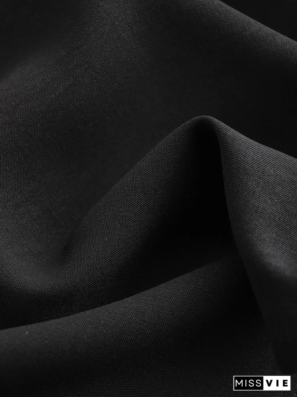 Vintage Tied Detail Sleeveless Solid V Neck Plus Size Casual Vest Tops