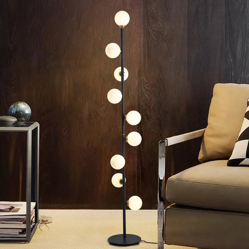 Modern LED Black Tree Floor Lamp 