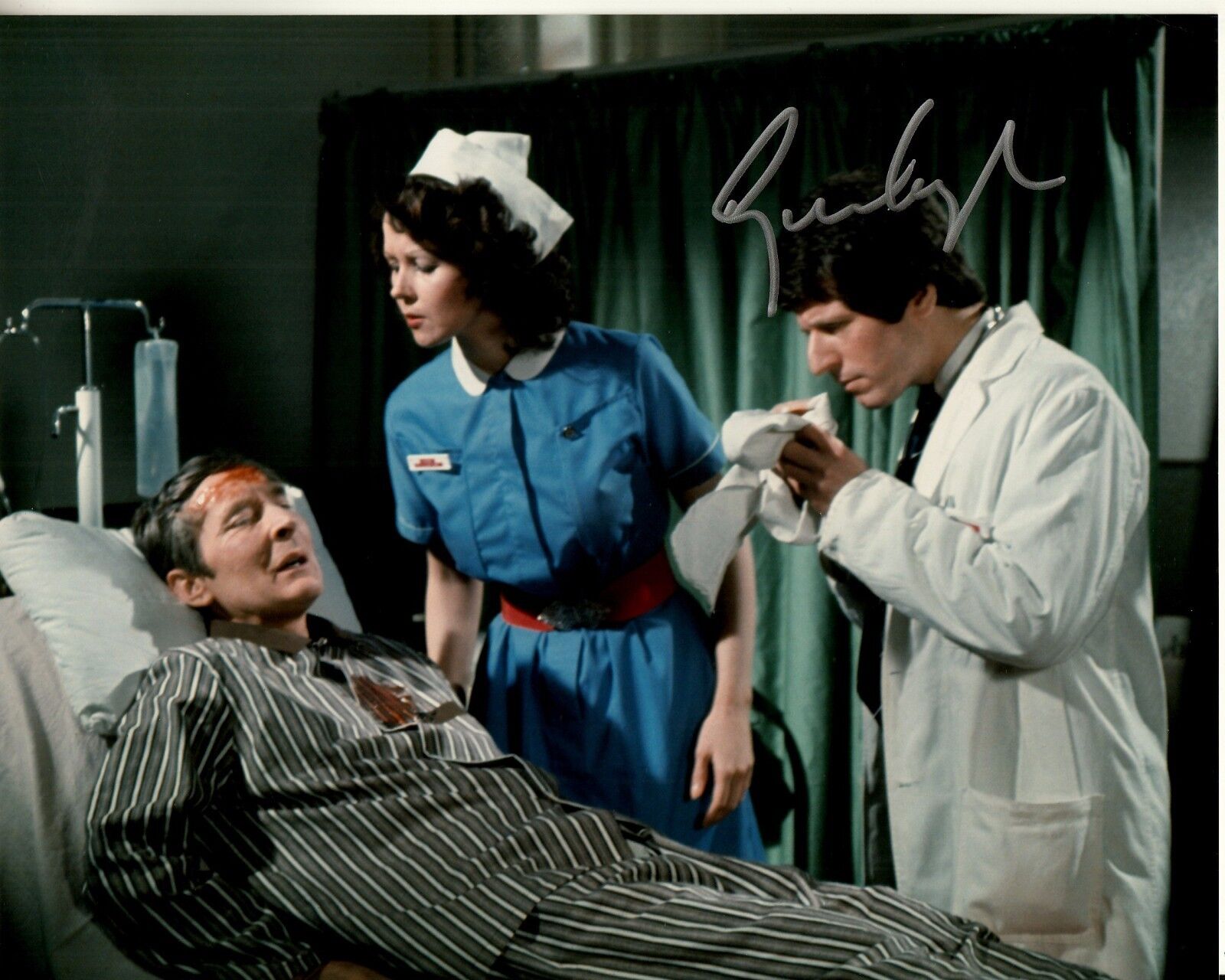 GEORGE LAYTON hand-signed CARRY ON BEHIND color 8x10 authentic w/ UACC RD COA