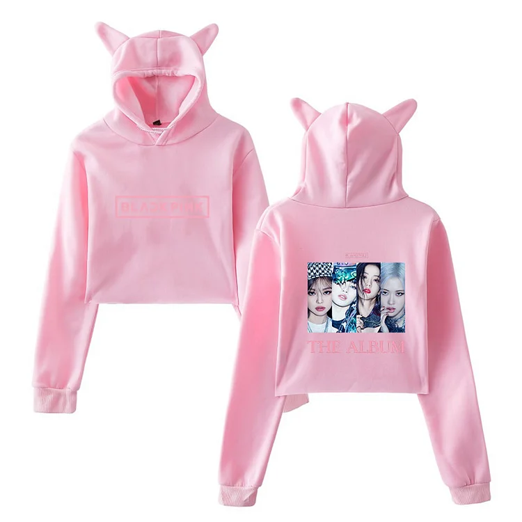 Blackpink discount cropped hoodie