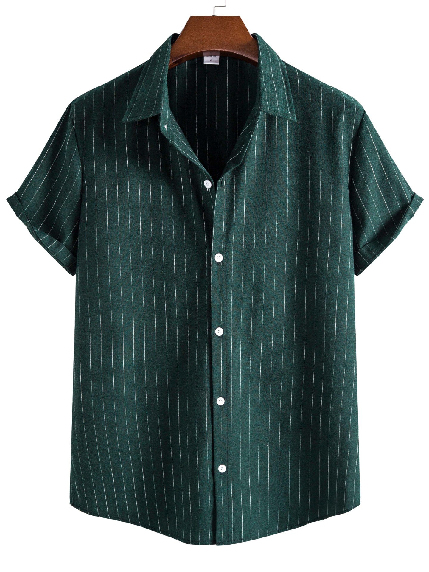 Summer Men's Striped Comfortable Home Simple Shirt PLUSCLOTHESMAN