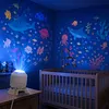 Dynamic Rotating LED Ocean Light Projector Dimmable Brightness & Flexible Stable Base Design Night Light Projector USB Powered & Versatile for Kids Bedroom Decoration