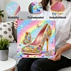 (25x25cm)DIY High Heel Framed Handmade Pearl Painting Art Craft Kit Living Home Decor