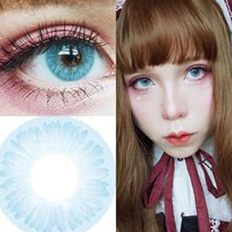 cosplay blue (12 months) contact lenses