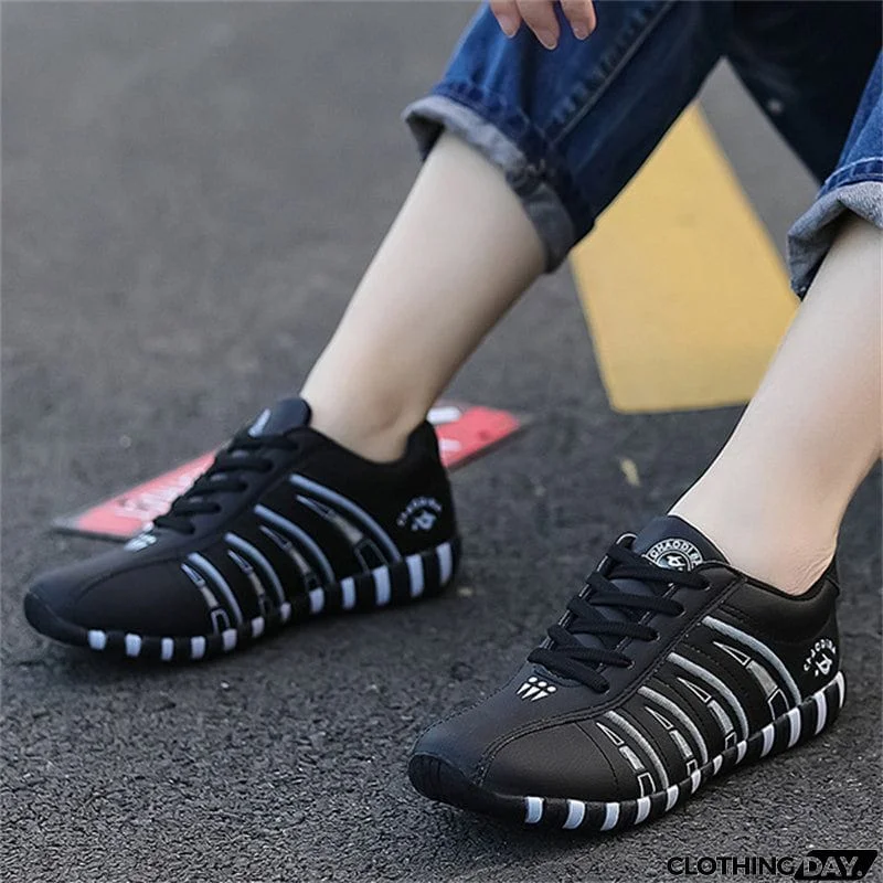 Women's Lightweight Flat Rubber Sole Lace Up Loafers for Walking