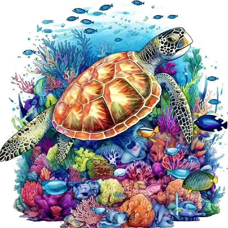 Underwater World - Full Round - Diamond Painting (30*30cm)