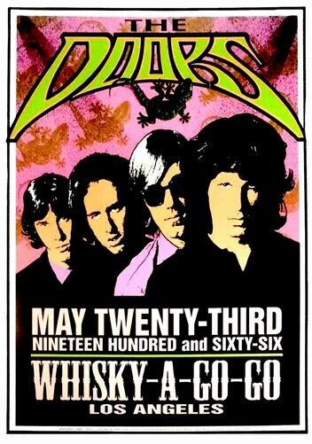 THE DOORS POSTER - AT THE WHISKY A GO GO - Photo Poster painting QUALITY INSERT -  POST!