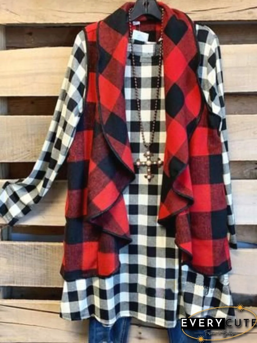 Casual Sleeveless Plus Size Outwear