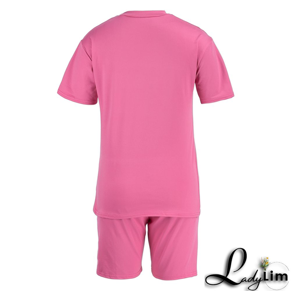 Grey Casual Print Split Joint O Neck Short Sleeve Two Pieces