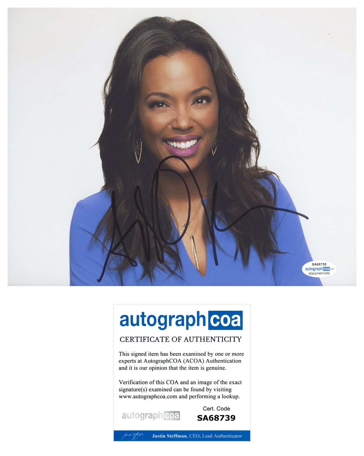 Aisha Tyler Signed Autograph 8x10 Photo Poster painting Archer Criminal Minds Actress ACOA COA