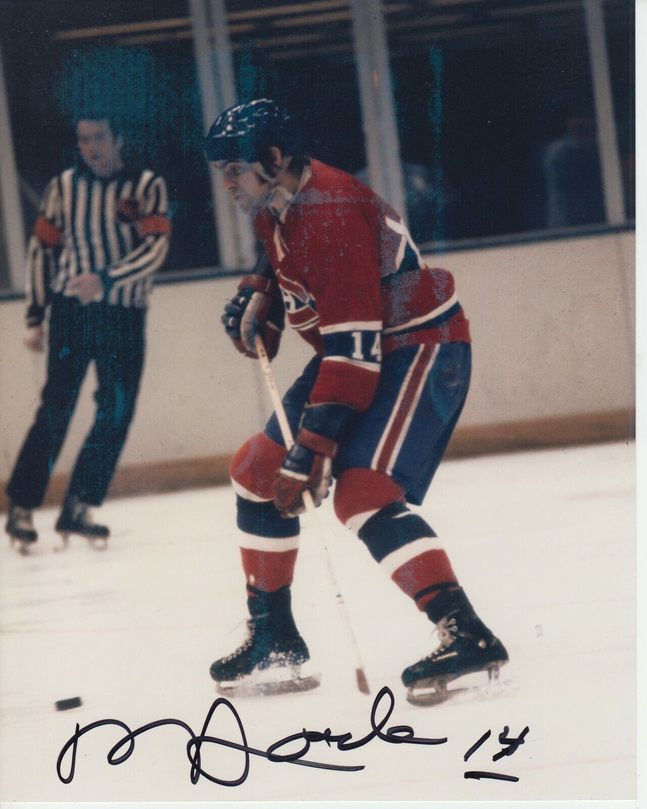 Rejean Houle #0 8x10 Signed Photo Poster painting w/ COA Montreal Canadiens -