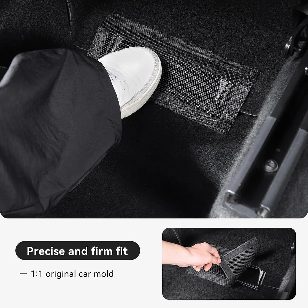 YONZEE Backseat Air Vent Cover, 2-Pack Rear Seat Airflow Outlet Protector with Upgraded Mesh and Velcro for Tesla Model 3/Y