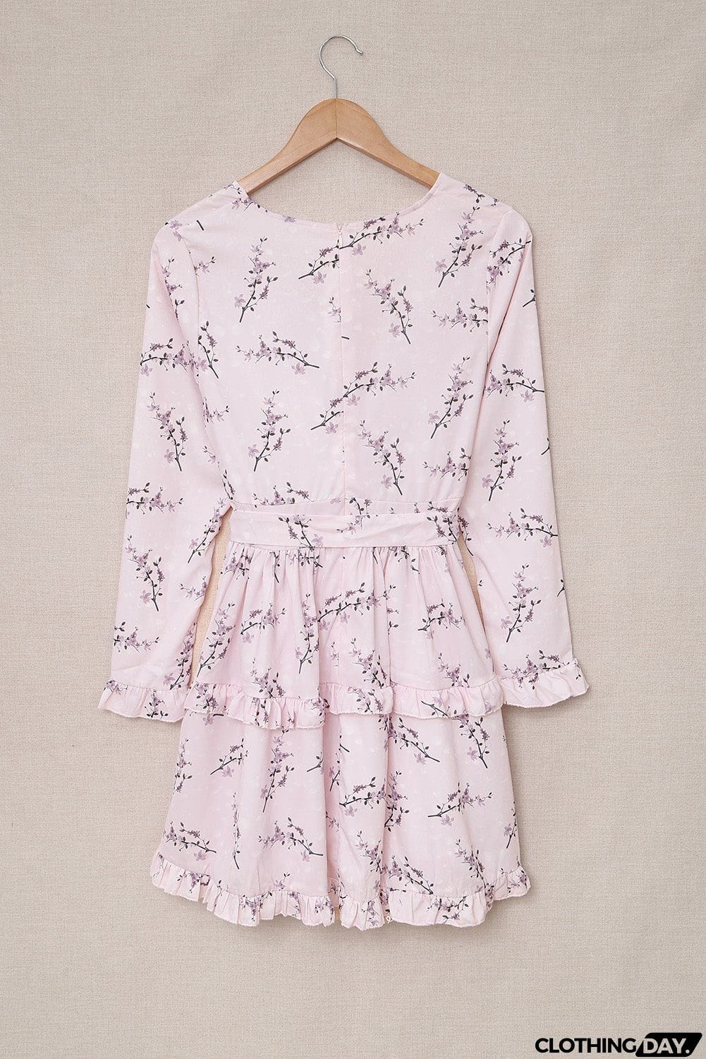 Floral Print Long Sleeve Dress