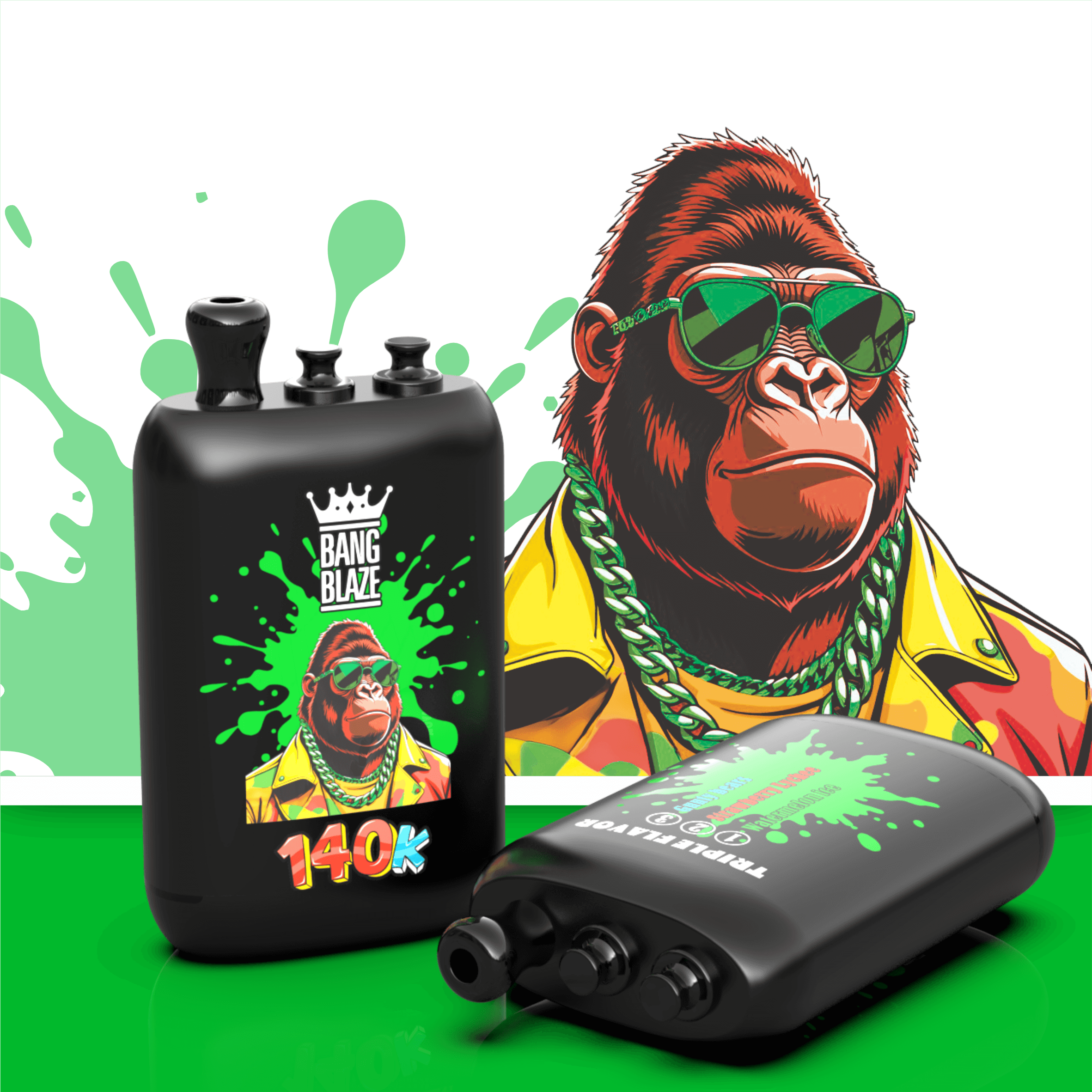 【New Arrive】Bang Blaze 140000 140K Puffs 3 in 1 Flavors Original Rechargeable Disposable Vape mysite fumotvapeshop
