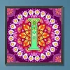 >SALE<5D DIY Full Round Drill Diamond Painting Mandala Letter I Kit Home Decor 30x30cm