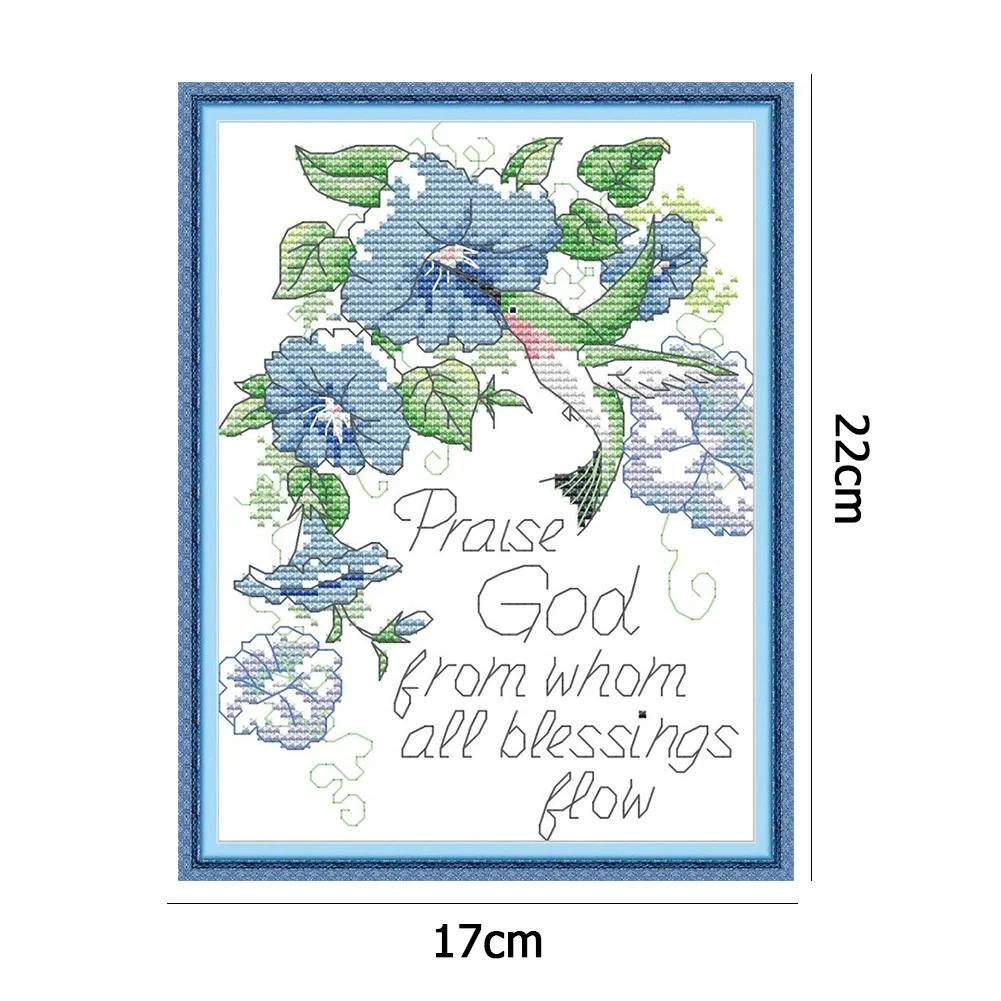 Cross Stitch - God Blessing (22*17cm)