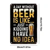 Beer - Vintage Metal Signs - 20*30cm/30*40cm - Warning