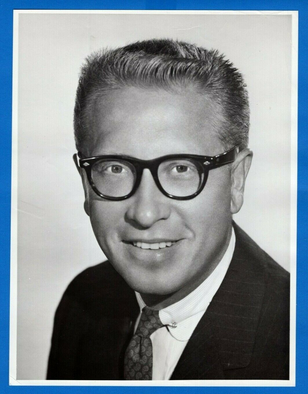 ALLEN LUDDEN Actor TV Host Vintage 7x9 Promo Press News Photo Poster painting 1950's