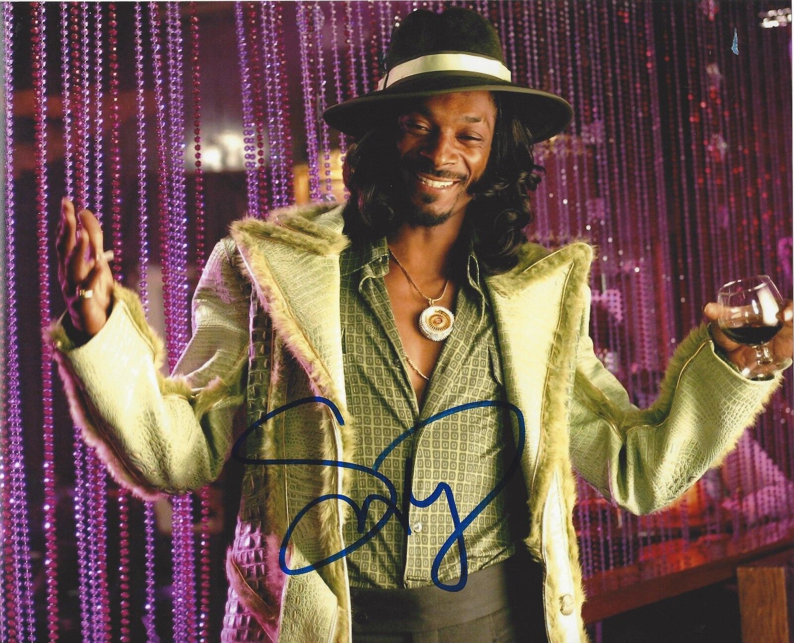 SNOOP DOGG HUGGY BEAR SIGNED 8X10 Photo Poster painting W/COA RAPPER STARSKY AND HUTCH