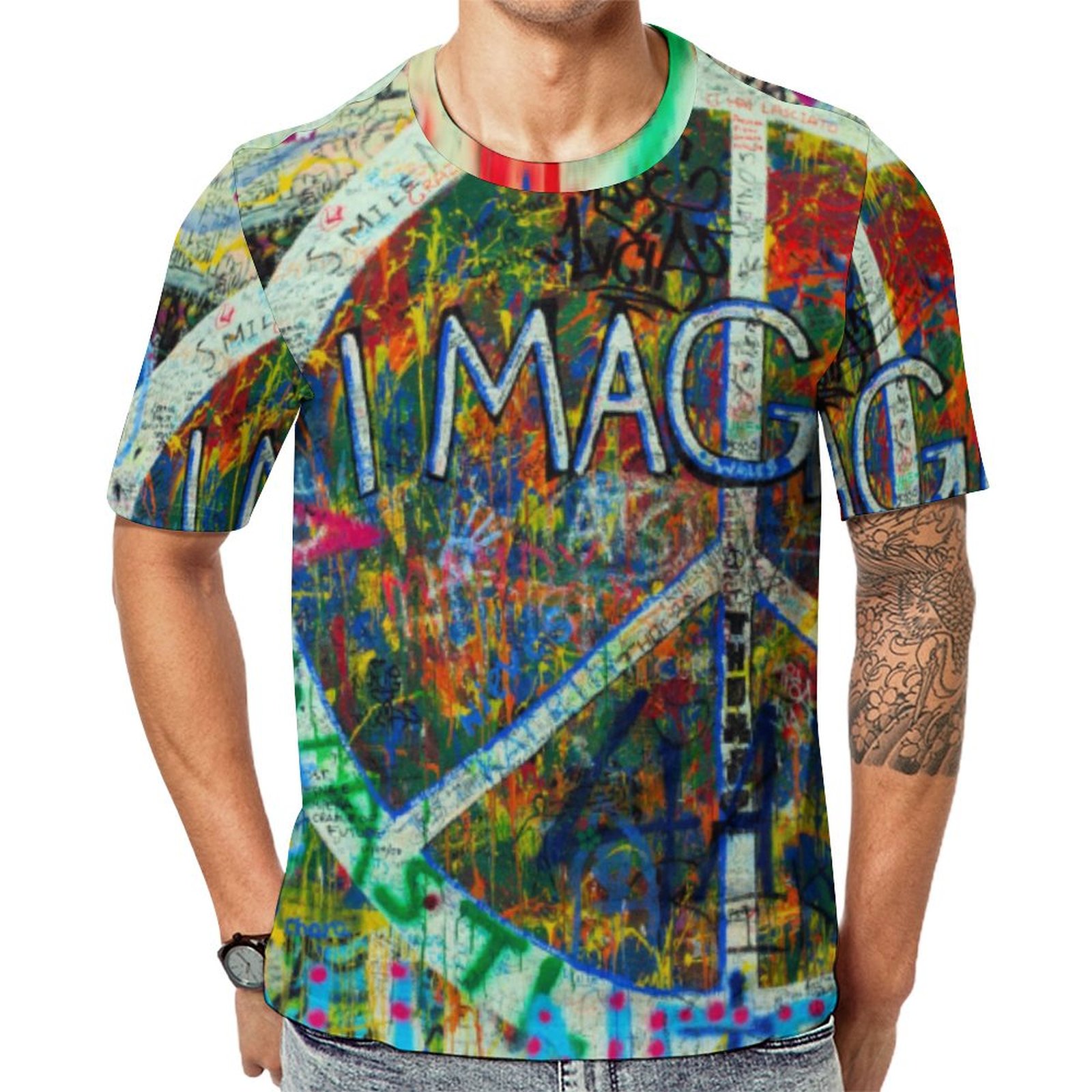 Hippy American Mojo Short Sleeve Print Unisex Tshirt Summer Casual Tees for Men and Women Coolcoshirts