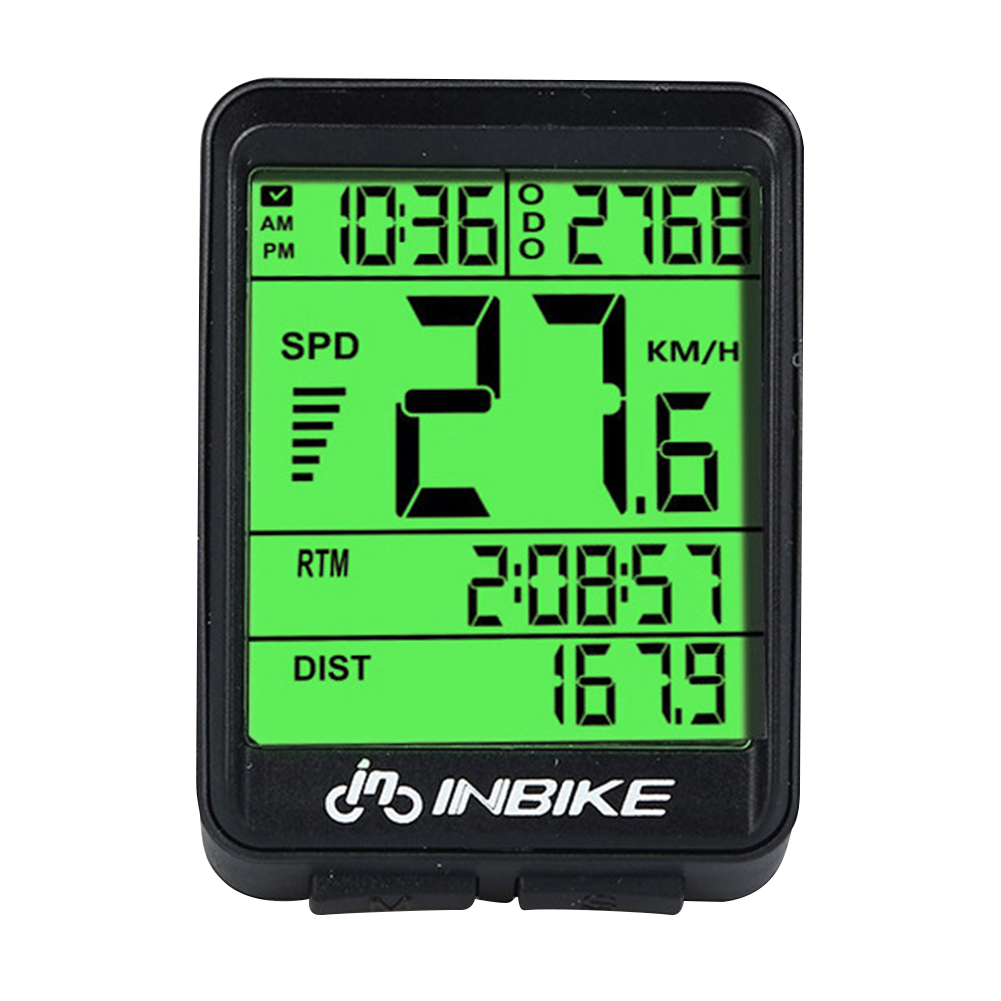 

INBIKE Waterproof Bicycle Odometer Wireless MTB Bike Cycling Speedometer, #d-five languages, 501 Original