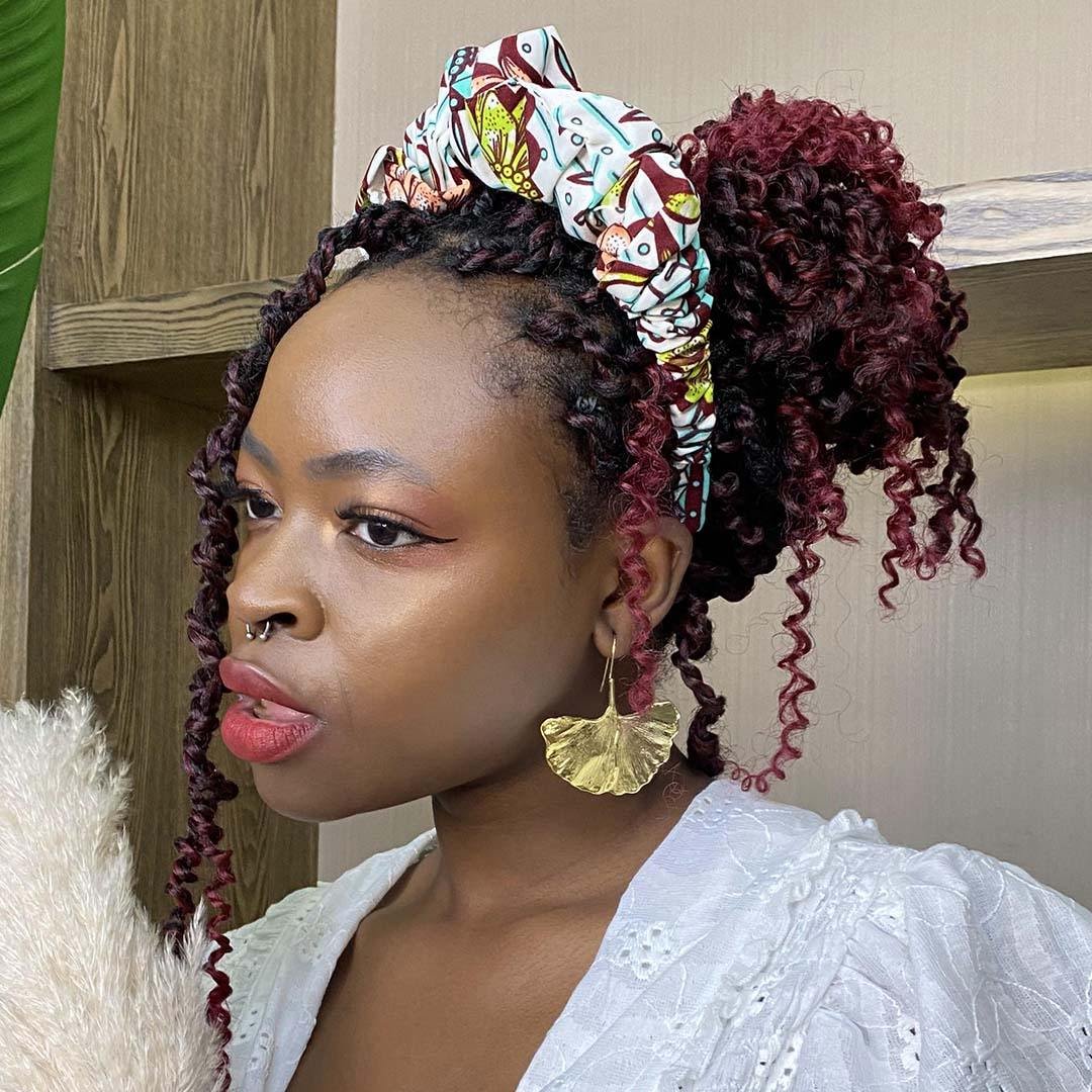 Kente Fabric Hair Hoop AW3035