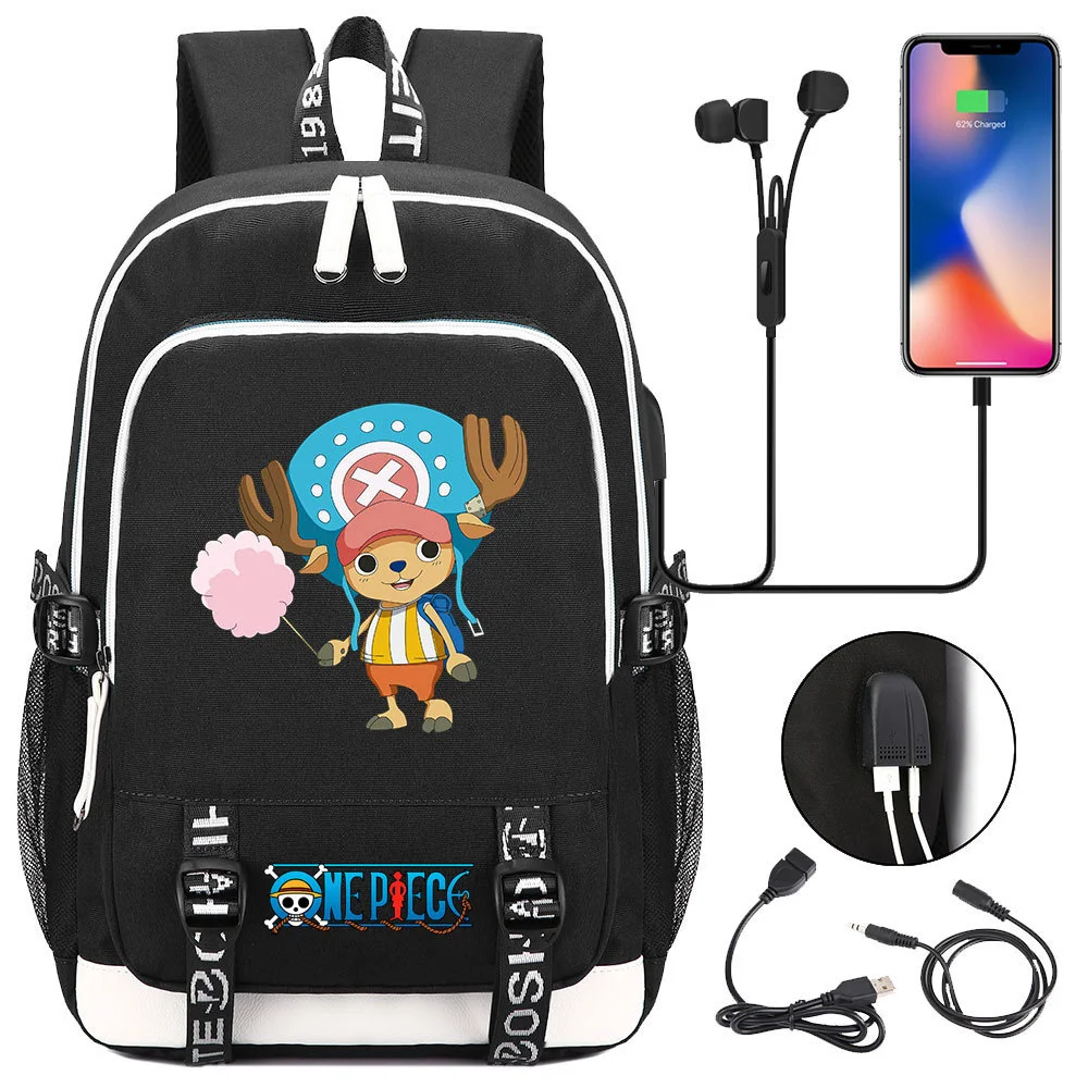 Buzzdaisy Premium One Piece Backpack with USB Charging Port and Laptop Protection - Multi-Pocket for Large Capacity Storage