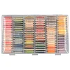Multi-Color Embroidery Yarn with Transparent Storage Box Cross Stitch Supplies Sewing Embroidery Thread Set for Halloween Christmas Mothers Day