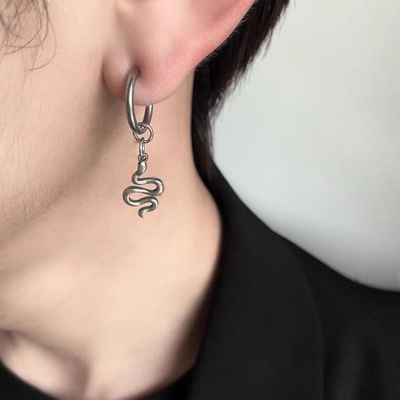 Punk Gothic Snake Drop Earrings