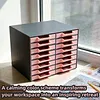 16Pcs Rhinestone Tray Storage Rack Set Large Capacity Diamond Painting Storage Tray Stackable Drilling Disc Rack for DIY Crafts Rhinestones Sorting Trays (Black)