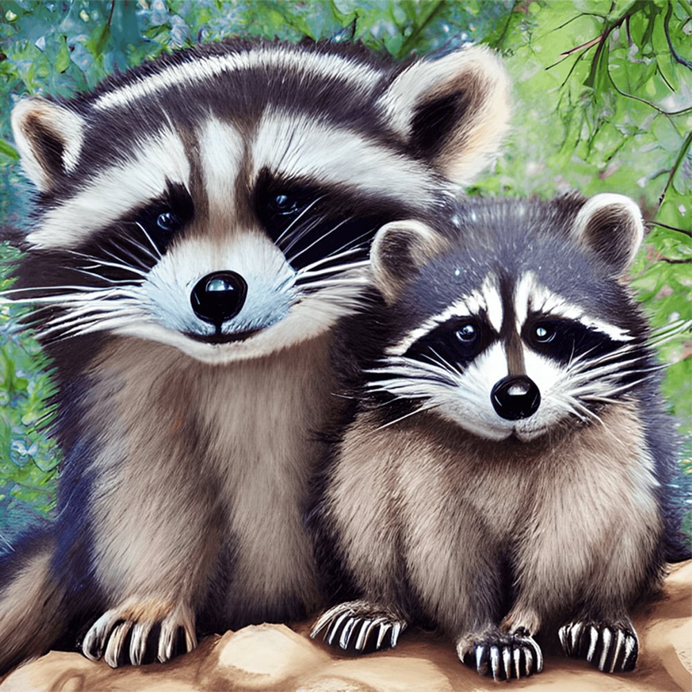 Mother and Child Series - Full Round - Diamond Painting (30*30cm)