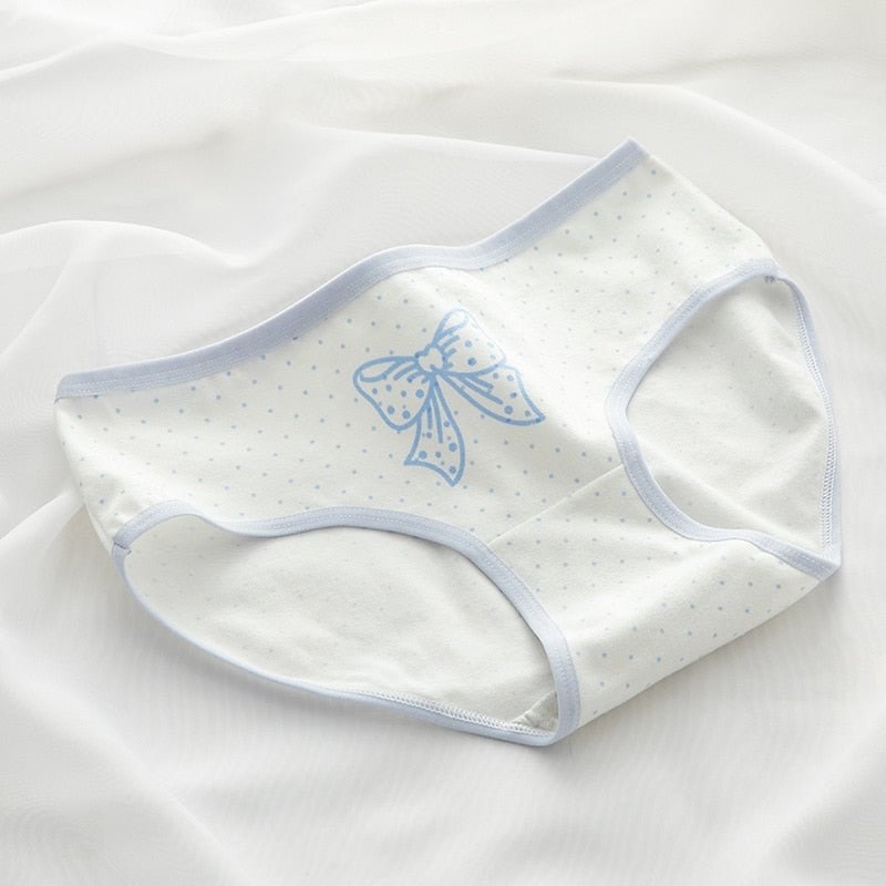 M-XL Cotton Panties Women's Underwear Panty Mid Waist Seamless Underpants Comfort Briefs Girls Bow Shorts Female Sexy Lingerie