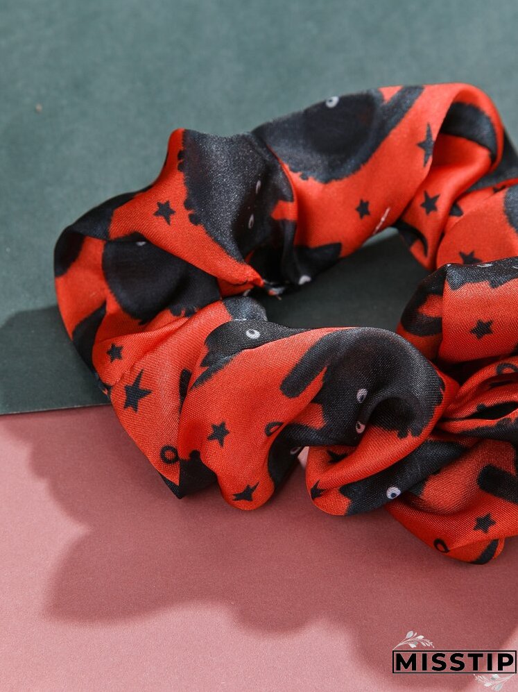 Cat Print Scrunchie