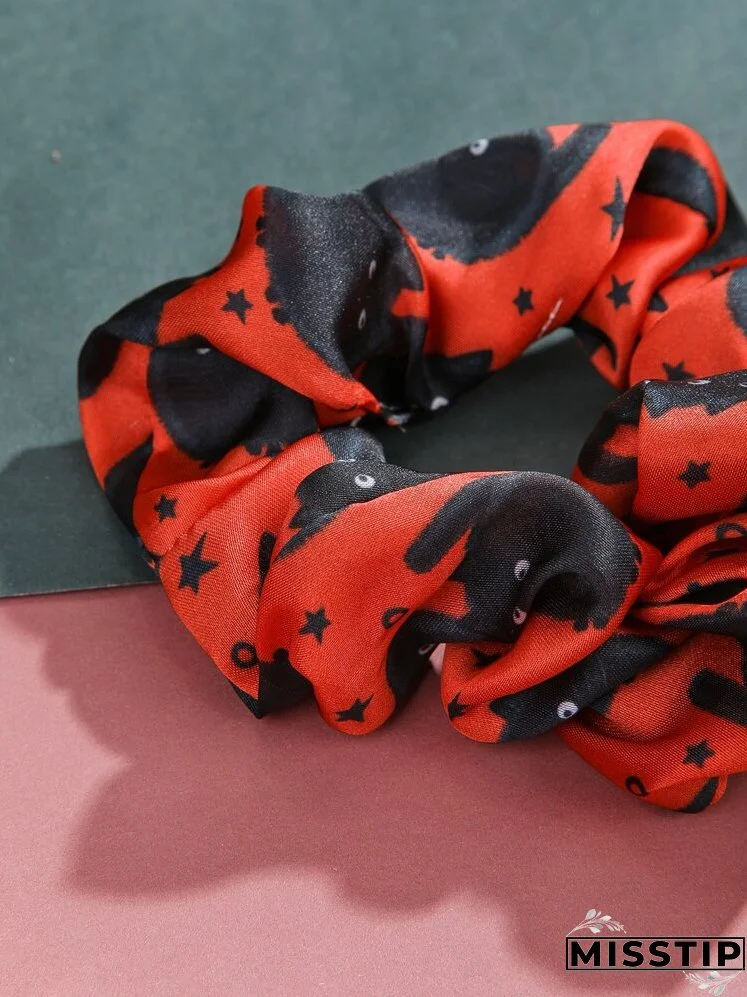 Cat Print Scrunchie