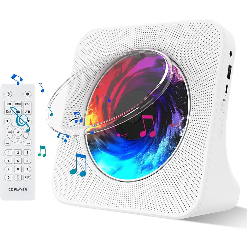 Bluetooth CD Player Double HiFi Sound Speakers