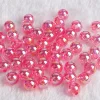 Gloss Flashing Colors Acrylic Round Beads DIY Accessories