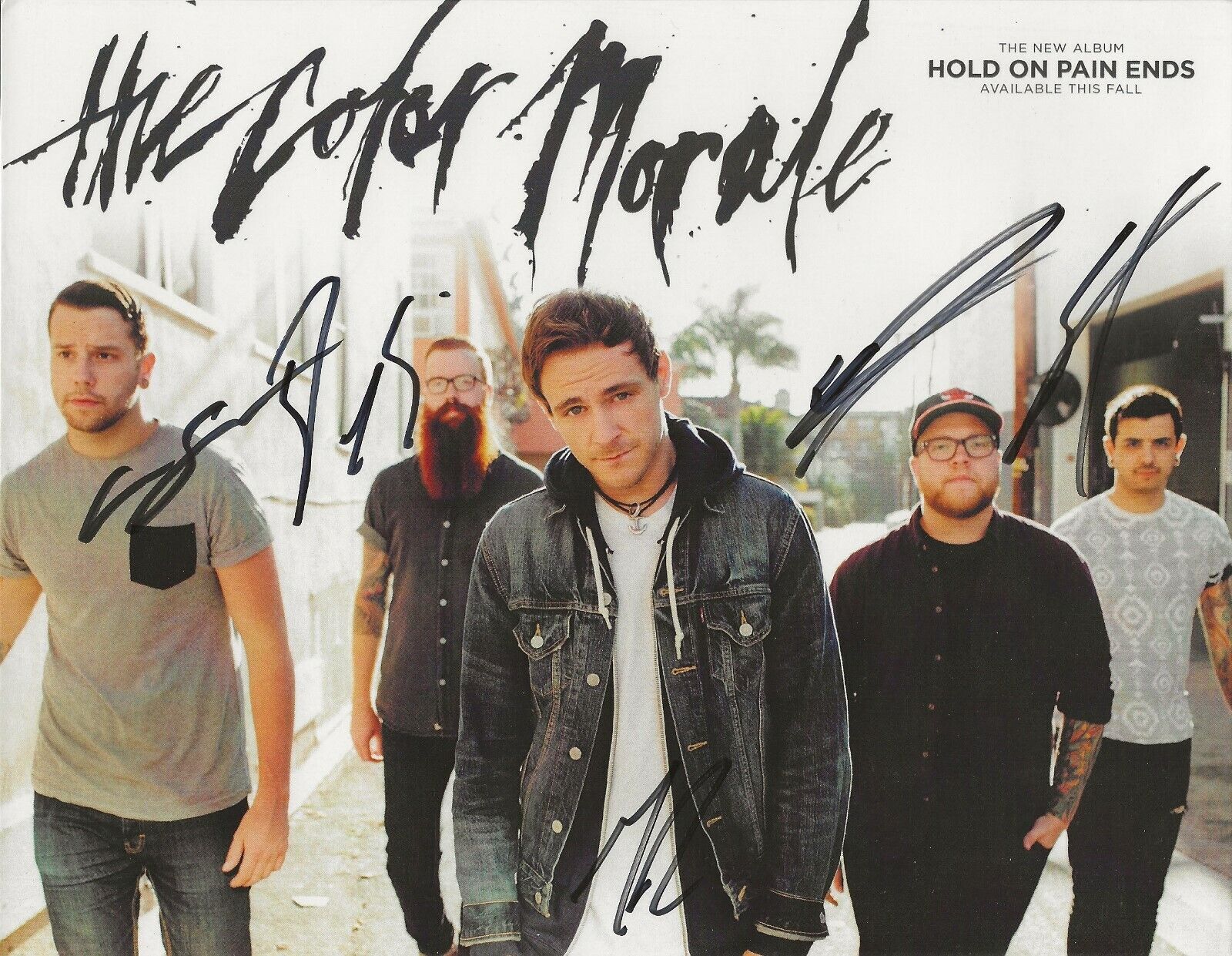 The Color Morale REAL hand SIGNED Photo Poster painting #2 COA Autographed by 5 members