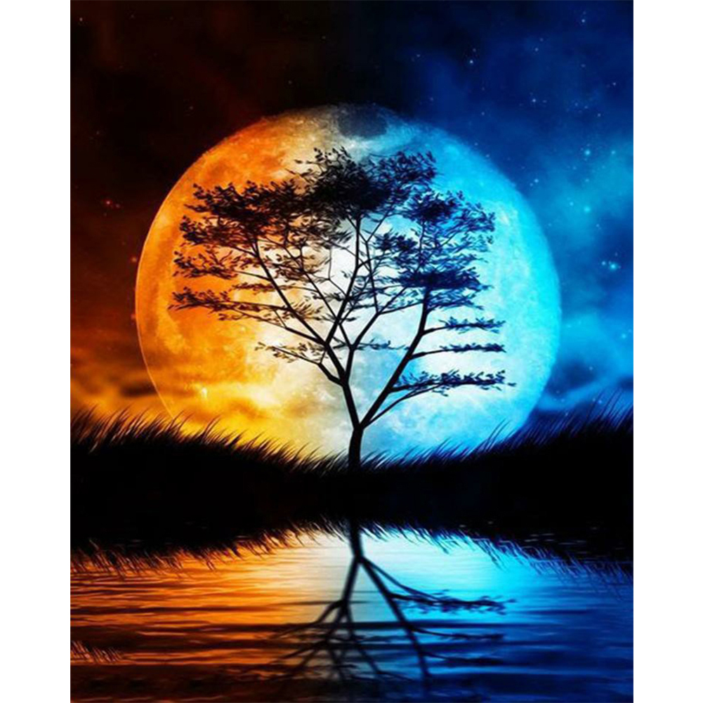 

Moon Tree - Round Drill Diamond Painting - 40*50CM, 501 Original