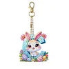 (US Only)PET Double Sided Special Shaped Easter Alphabet DIY Diamond Painting Keychain