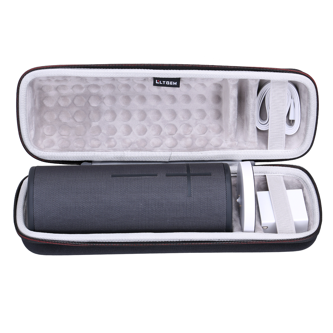 LTGEM Hard Carrying Case for Ultimate Ears UE MEGABOOM 3 Portable Bluetooth Wireless Speaker. Fits Charging Dock and Other Accessories.