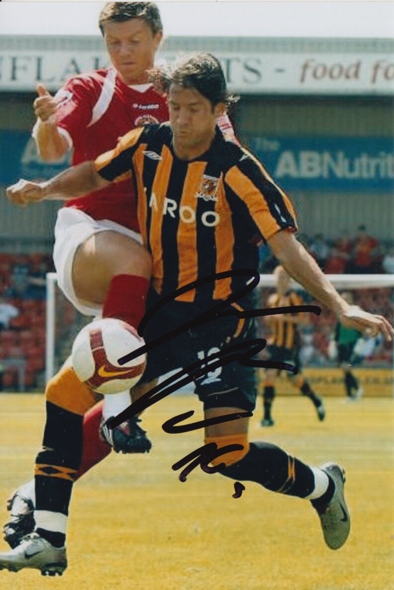 HULL CITY HAND SIGNED PETER HALMOSI 6X4 Photo Poster painting 2.