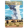 Yellowstone National Park Wyoming Bison - Metal Tin Signs(8*12Inch/12*16Inch)