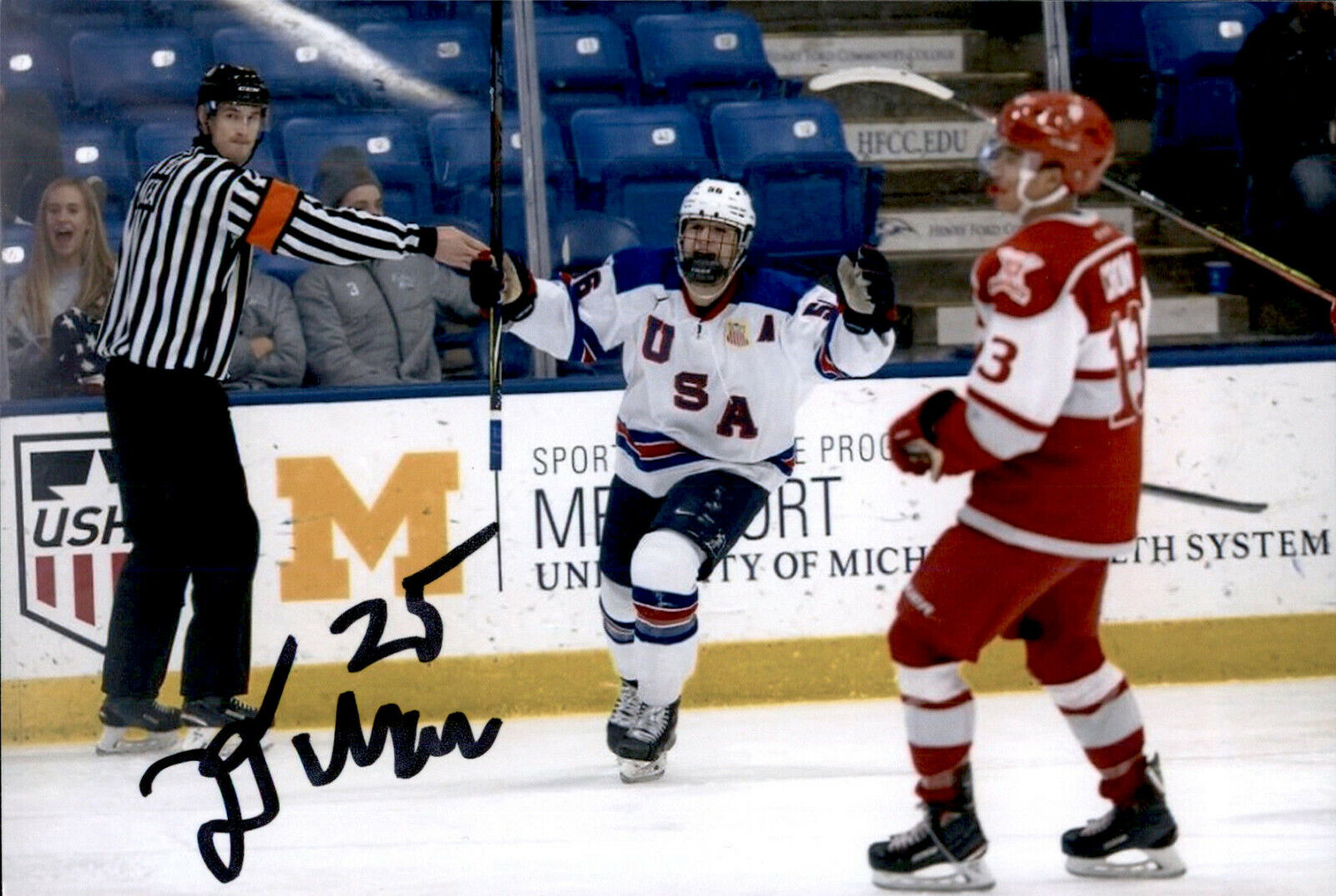 Dylan Duke SIGNED autographed 4x6 Photo Poster painting TEAM USA / TAMPA BAY LIGHTNING