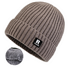 1pc Men's Korean Style Warm Knitted Hat Fleece Lined Beanie Winter Cap Hat by Inlyline