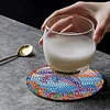 8PCS Special Shape Diamond Painting Coasters Kits (Dolphin Stained Glass)