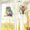 2Pcs Diamond Painting Owl Diamond Art Pendant Wall Decor